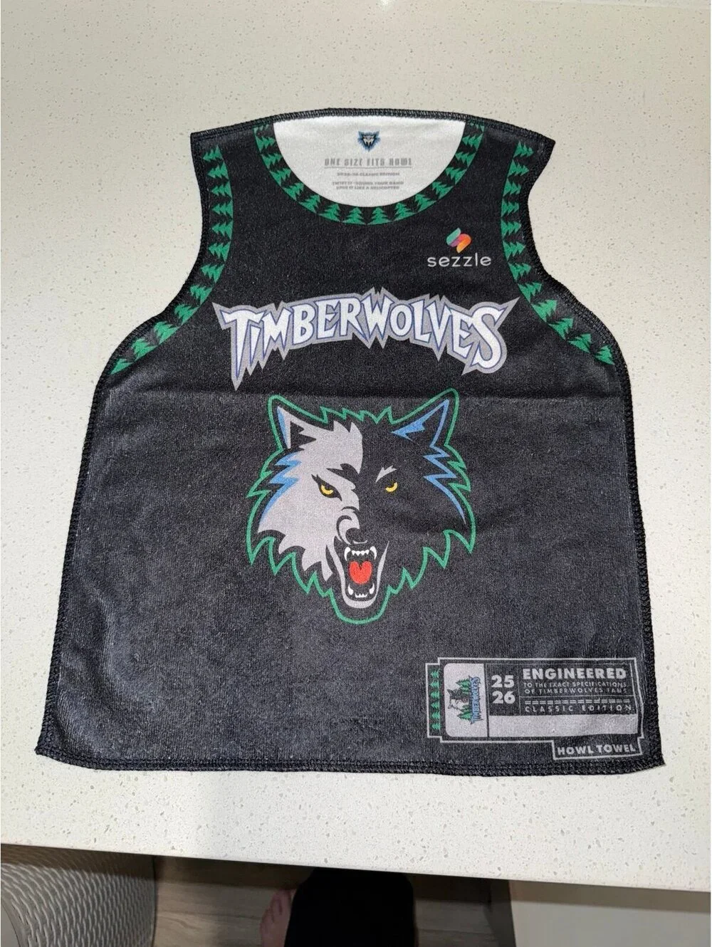 Mn Timberwolves microfiber towels